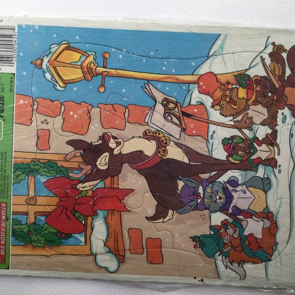 4 vintage puzzles Magilla Gorilla, Sesame street, Taz Mania, Rudolf age 3-7 - Picture 3 of 7